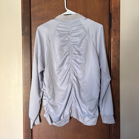 Harlow & Graham light grey bomber jacket size medium - Picture 4 of 5